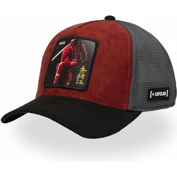 Capslab Fujibayashi Naoe NAO Assassin’s Creed Red, Grey and Black Trucker Hat